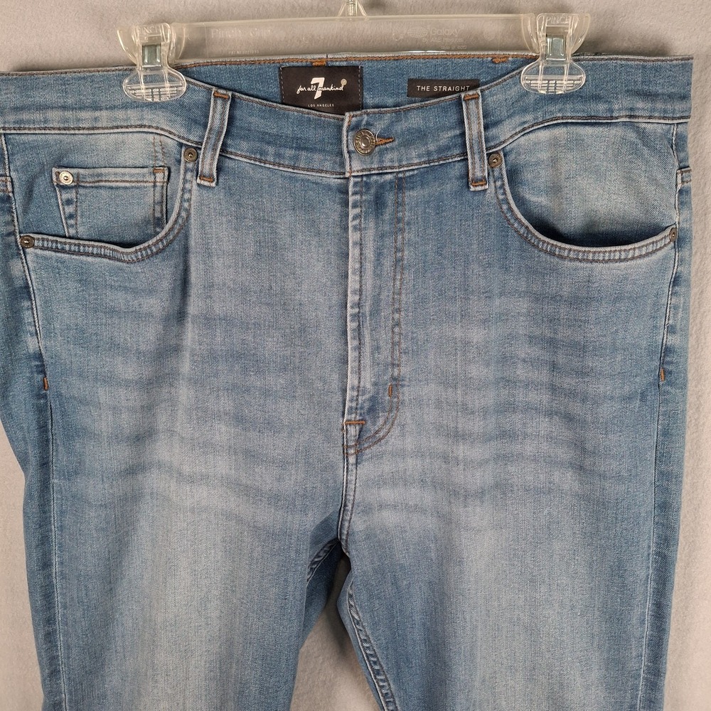7 For All Mankind Jeans Men's Size 40 (Fits 38x28) Straight Leg Fit Medium Wash